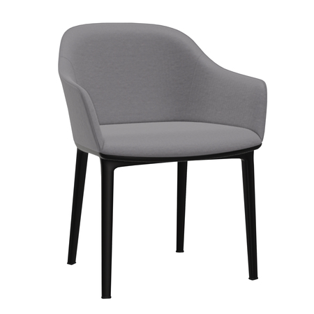 Vitra Softshell Chair - Vierbein-Untergestell Eisengrau 14 - Volo, Gleiter für Teppichboden 04