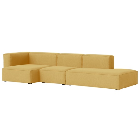 Hay Living Mags Chaise Longue Short Left End B: 97 cm , Standardvariante, Olivgelb 407 - Hallingdal