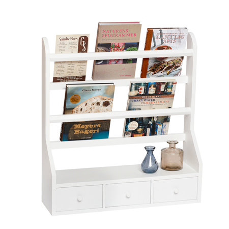 Wand-Tellerregal mit 3 Schublädli