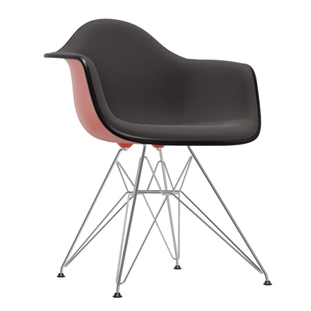 Eames Plastic Armchair DAR' mit Vollpolster Keder Basic Dark 