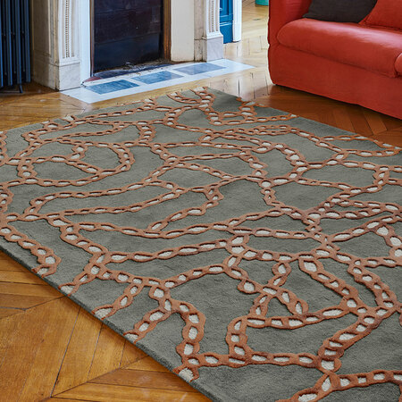 Toulemonde Bochart  Fossiles Rug B: 170 cm / L: 240 cm , Kupfer 