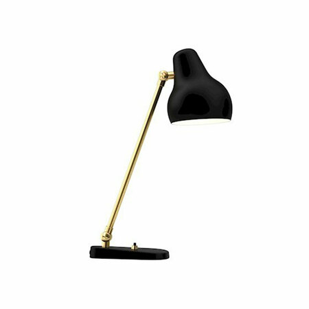 Louis Poulsen Formschön: 'VL38' Tischleuchte Schwarz