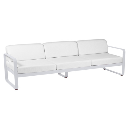 Fermob Outdoor 3-Sitzer Sofa 'Bellevie' Zitronensorbet A6	, Grauweiss 81