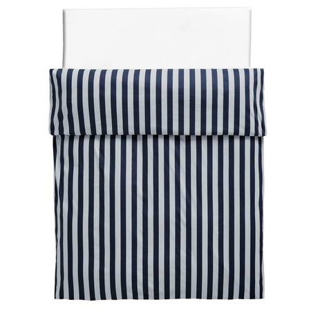 HAY Accessoires Été Duvet Cover Mitternachtsblau / Hellgrau, 135 x 200 cm 