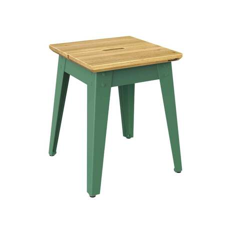 Jan Cray 6Grad Outdoor Hocker Eiche geölt Eiche geölt, Spintgrün