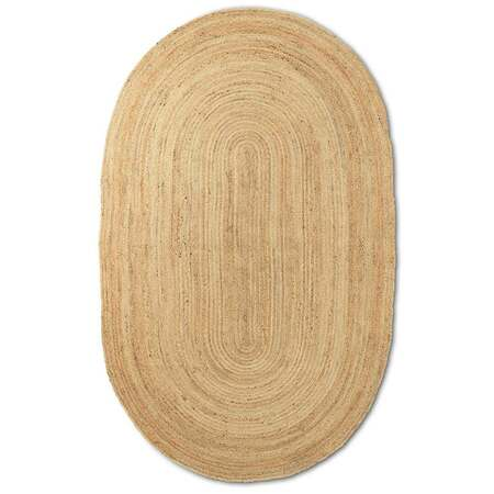 Ferm Living Eternal Oval Jute Rug B: 140 cm / L: 240 cm , Natural