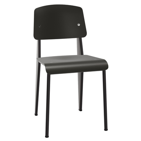 Vitra Standard SP 12 Tiefschwarz, Blé Vert 18 pulverbeschichtet (glatt), Gleiter für Teppichboden 04
