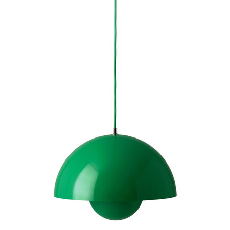 &Tradition Pendelleuchte 'Flowerpot' Signalgrün, Ø: 37 cm