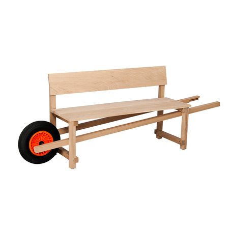 Wheelbench von Weltevree Eiche Oak