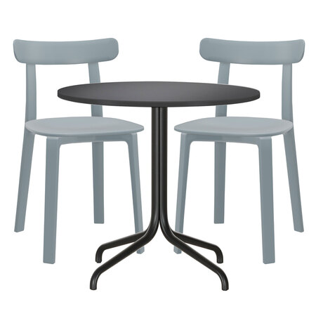  Gartenset 'Belleville & Tip Ton' mit rundem Tisch