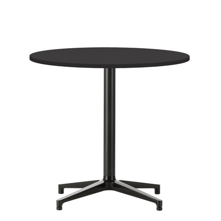 Vitra Bistro Table Outdoor Ø: 79.6 cm, HPL Vollkern 30 schwarz (struktur)