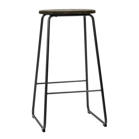 Mater Earth Stool Coffee Waste Dark, H: 74 cm