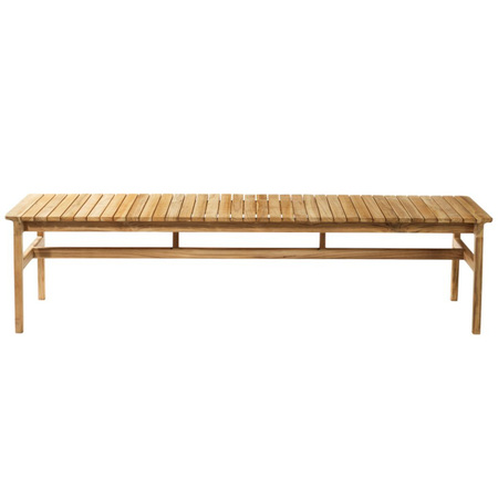 FDB Mobler M10 Sammen 3-Seater w/o back Teak Natur