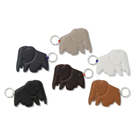 Vitra Key Ring Elephant Nero 66 - Leder