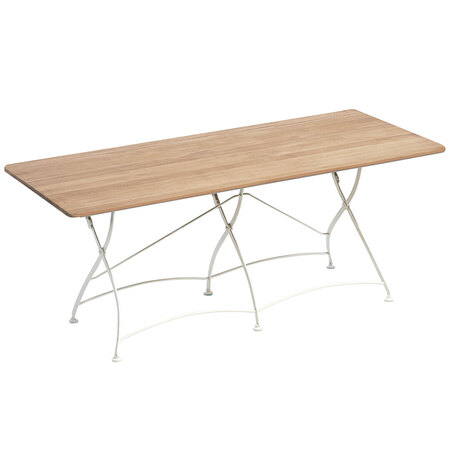 Weishäupl Eckiger Tisch 'Classic' 200 x 90 cm	, Weiss 01