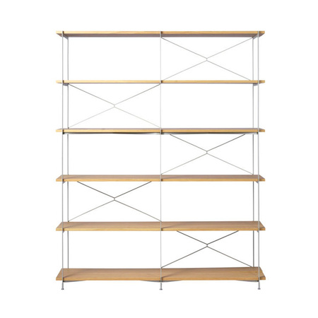 FDB Mobler A91 - H: 186 cm B: 160.5 cm T: 36 cm Eiche lackiert