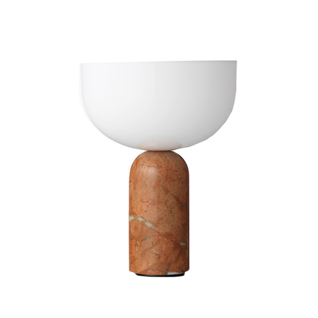 New Works Kizu Portable Table Lamp Marmor Breccia Pernice