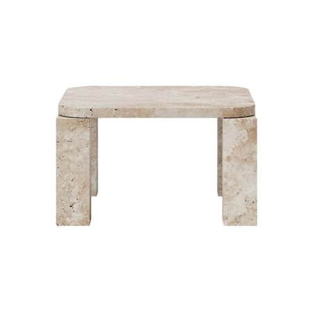 New Works Atlas Coffee Table Marmor Costa schwarz, B: 60 cm / T: 60 cm / H: 35 cm 