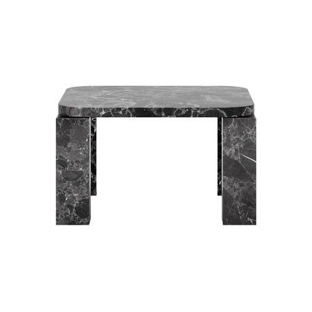 New Works Atlas Coffee Table Marmor Costa schwarz, B: 60 cm / T: 60 cm / H: 35 cm 