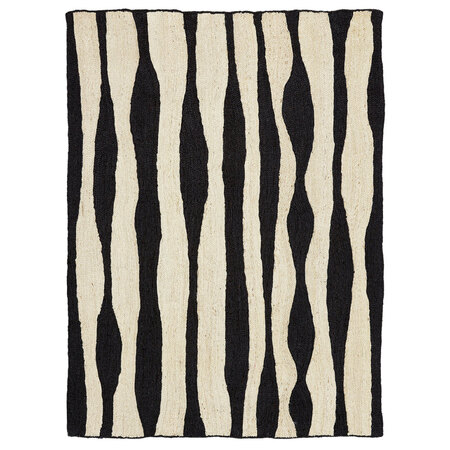 Toulemonde Bochart  Modulo Rug B: 170 cm / L: 240 cm , Schwarz / Weiss 