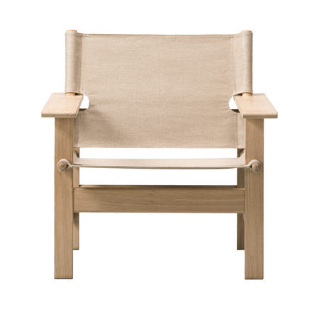 Fredericia The canvas chair Eiche geseift, Canvas Natur