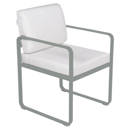 Fermob Bellevie Dining Armchair Lapiligrau C7, Grauweiss 81