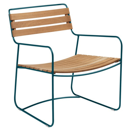 Fermob Surprising Teak Low Armchair Acapulcoblau 21