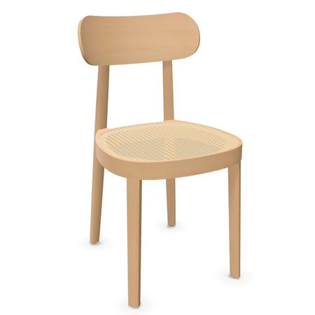 Thonet Stuhl 118  Buche nussbaum gebeizt - TP 24, Kunststoff braun