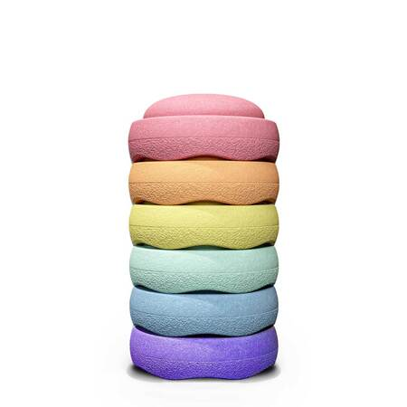 Stapelstein Stapelstein Rainbow Pastel 6er Set