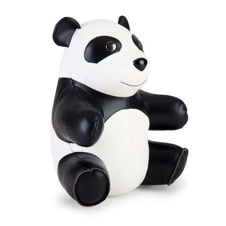 Züny Panda Sitting Buchstopper, Weiss-Schwarz