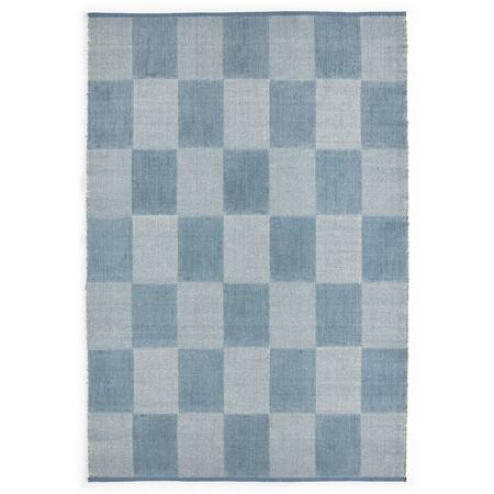 HAY Accessoires Check Rug S Hellblau, B: 140 cm / L: 200 cm 