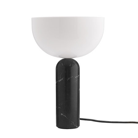 New Works Kizu Table Lamp Marmor schwarz, Ø: 30 cm / H: 45 cm