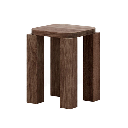 New Works Atlas Stool Eiche geräuchert, H: 44 cm