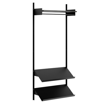 New Works New Works Wardrobe Shelf 1 Eschenfurnier schwarz gebeizt / Schwarz