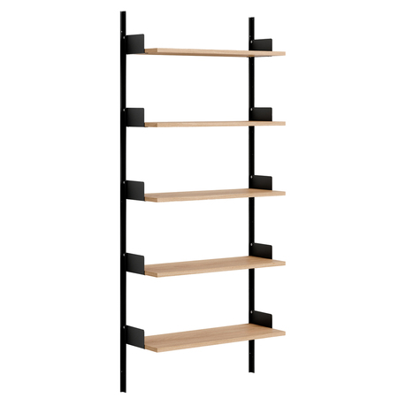 New Works New Works Wall Shelf Eichenfurnier / Schwarz, H: 190 cm