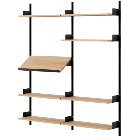 New Works New Works Living Shelf Eichenfurnier / Schwarz