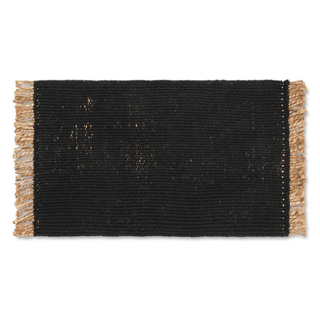 Ferm Living Block Mat Schwarz / Natural