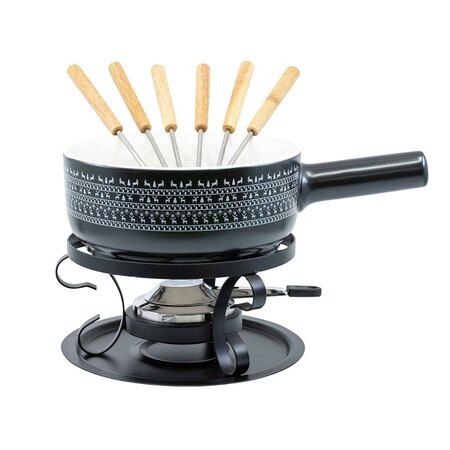 Kadastar Käsefondue-Set E22 Nordic Deer Keramik, Ø: 22 cm