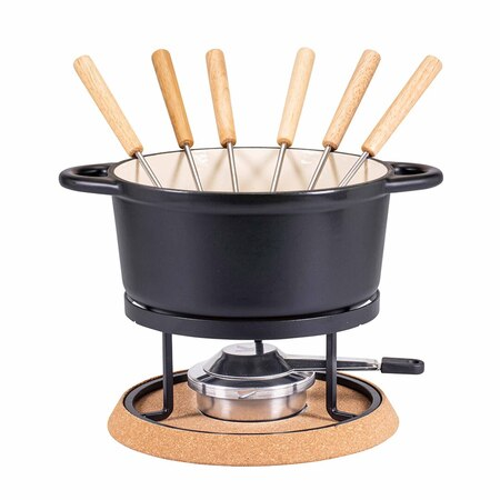 Kadastar Käsefondue-Set Guss Nostalgie Gusseisen