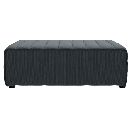 Gervasoni Loungeelement Samet 05 B: 115 cm / T: 115 cm , Blue Jasmine - Corduroy, Ton-in-Ton