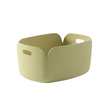 Muuto Aufbewahrungskorb 'Restore' hoch Beige-Grün
