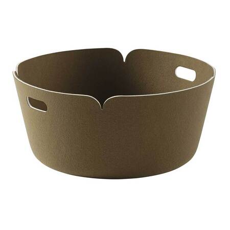 Muuto  Restore Round Basket - Aufbewahrungskorb Grau Meliert