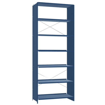Lehni Aluminium-Regal Höhe: 220 cm Aluminium farblos eloxiert, B: 88 cm, T: 25 cm