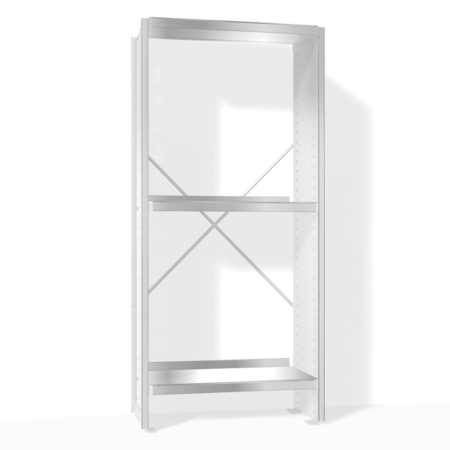 Lehni Aluminium-Regal Höhe: 95 cm Lehniblau, B: 44 cm, T: 25 cm