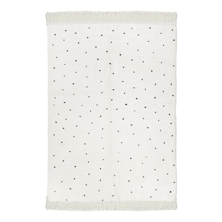 MY BENI Teppich TK-DC007 B: 100 cm / L: 140 cm , Beide Seiten, Wollweiss