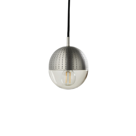 Woud Dot Pendants Opalglas / Metall schwarz lackiert, H: 13 cm