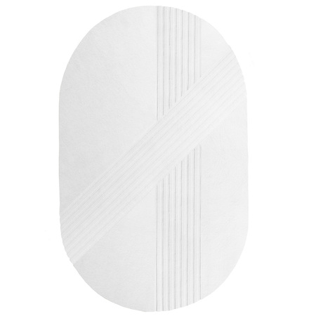 Woud Kyoto Rug Oval Grau, B: 210 cm / L: 340 cm