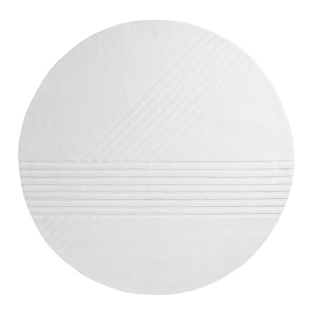 Woud Kyoto Rug Round Off White, Ø: 250 cm 