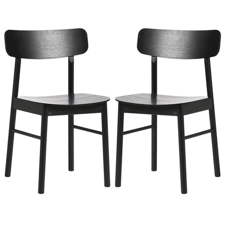 Woud Soma Dining Chair Eschenholz schwarz lackiert