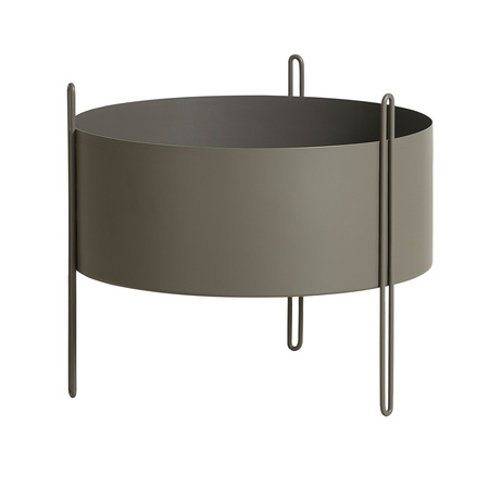 Woud Pidestall Planter Medium Grau, Ø: 40 cm / H: 35 cm